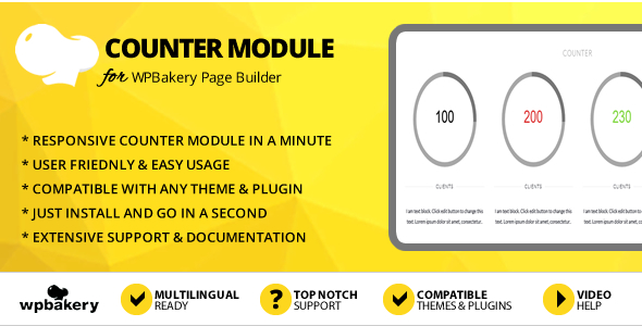 Elegant Mega Addons Counter Module for WPBakery Page Builder