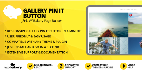 Elegant Mega Addons Gallery PinIt Button Module for WPBakery Page Builder