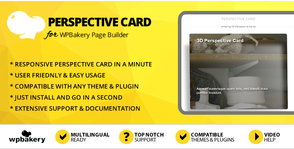 Elegant Mega Addons Perspective Card for WPBakery Page Builder