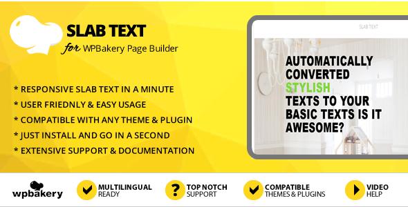 Elegant Mega Addons Slab Text for WPBakery Page Builder