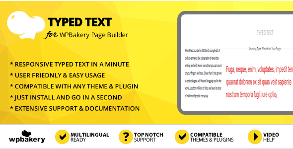 Elegant Mega Addons Typed Text for WPBakery Page Builder
