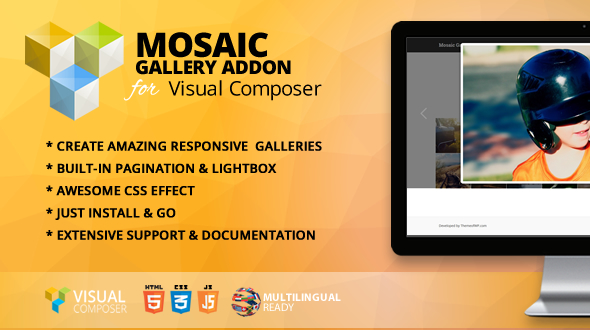 Mosaic Gallery Addon for WPBakery Page Builder