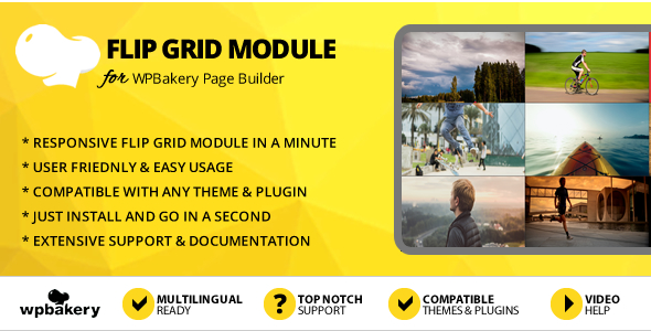 Elegant Mega Addons Flip Grid Module for WPBakery Page Builder