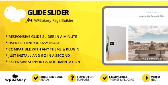 Elegant Mega Addons Glide Slider Module for WPBakery Page Builder