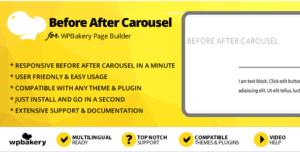 Elegant Mega Addons Before After Carousel Module for WPBakery Page Builder