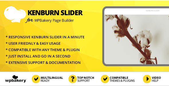 Elegant Mega Addons Kenburn Slider for WPBakery Page Builder