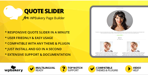 Elegant Mega Addons Quote Slider for WPBakery Page Builder